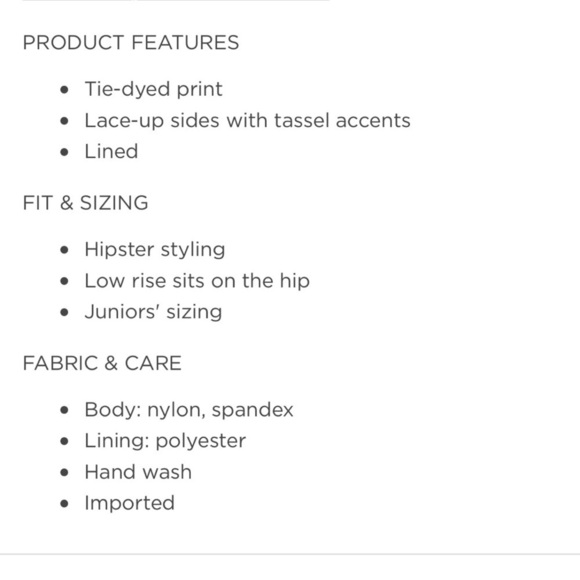 🆕 tie dye side tie blue & white bikini bot… - Picture 3 of 13